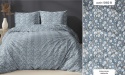 Pościel 220x240 + 2 poszewki | 100% bawełna | drobne kwiatki na niebieskim 5182 B