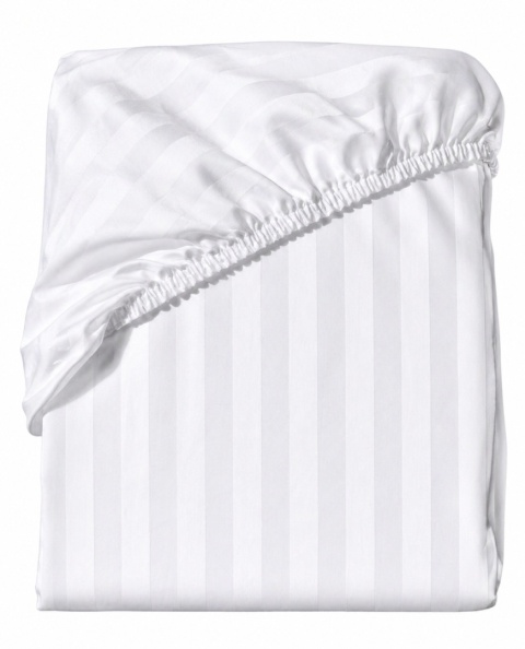 Prześcieradło hotelowe z gumką 220x200 cm Adamaszek 100% bawełna