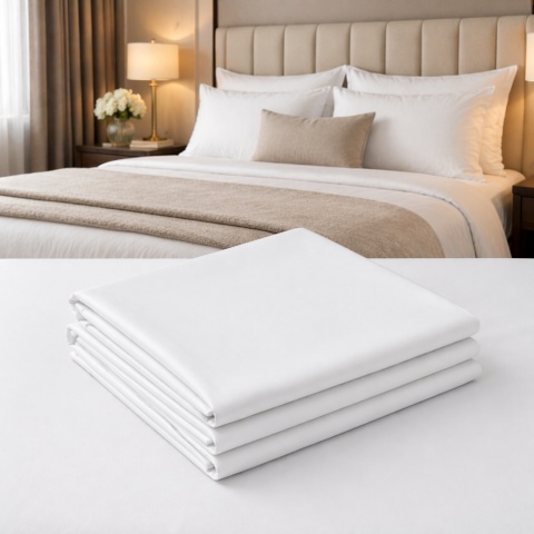 Tradycyjne prześcieradło hotelowe Satyna 150 g