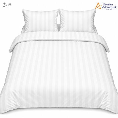 Adamaszek 2 cm 200x200 + 2x70x80 |zamek ekspresowy| Pościel Hotelowa | 100% Bawełna | Szwalnia Adamaszek