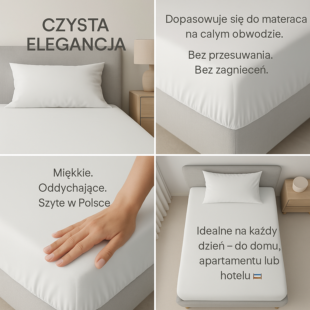Prześcieradło na gumkę – wygoda i porządek w każdej sypialni